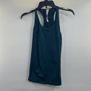 Fabletics Delta Seamless Tank II Womens Size S Yoga Gym Running Crossfit Teal